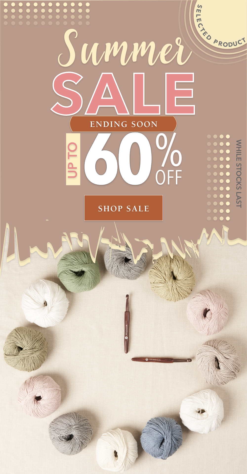 Knitrowan Summer Sale New+Further Reductions HP Banner MOBILE
