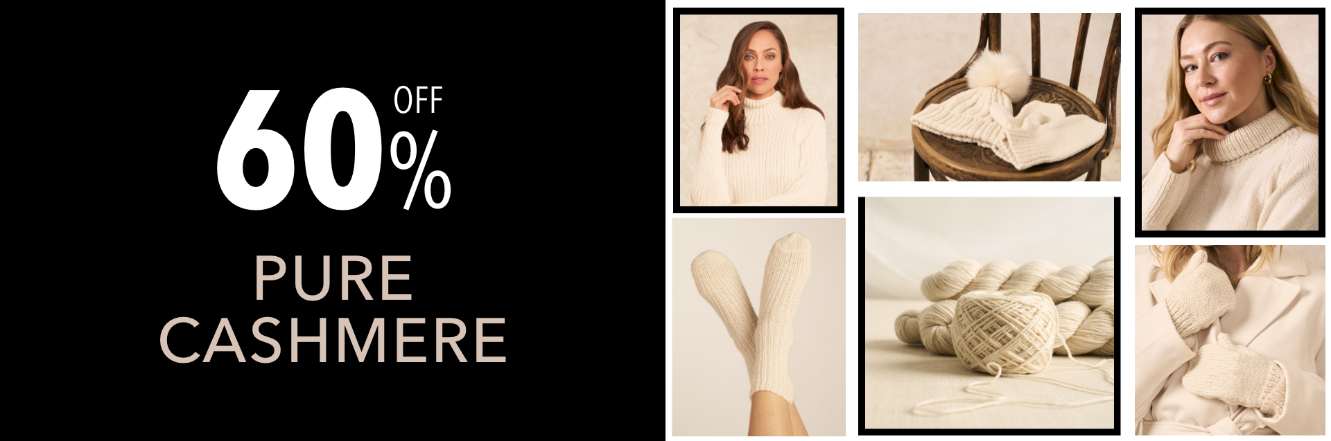 Black Friday Patterns Pure Cashmere Hero Banner