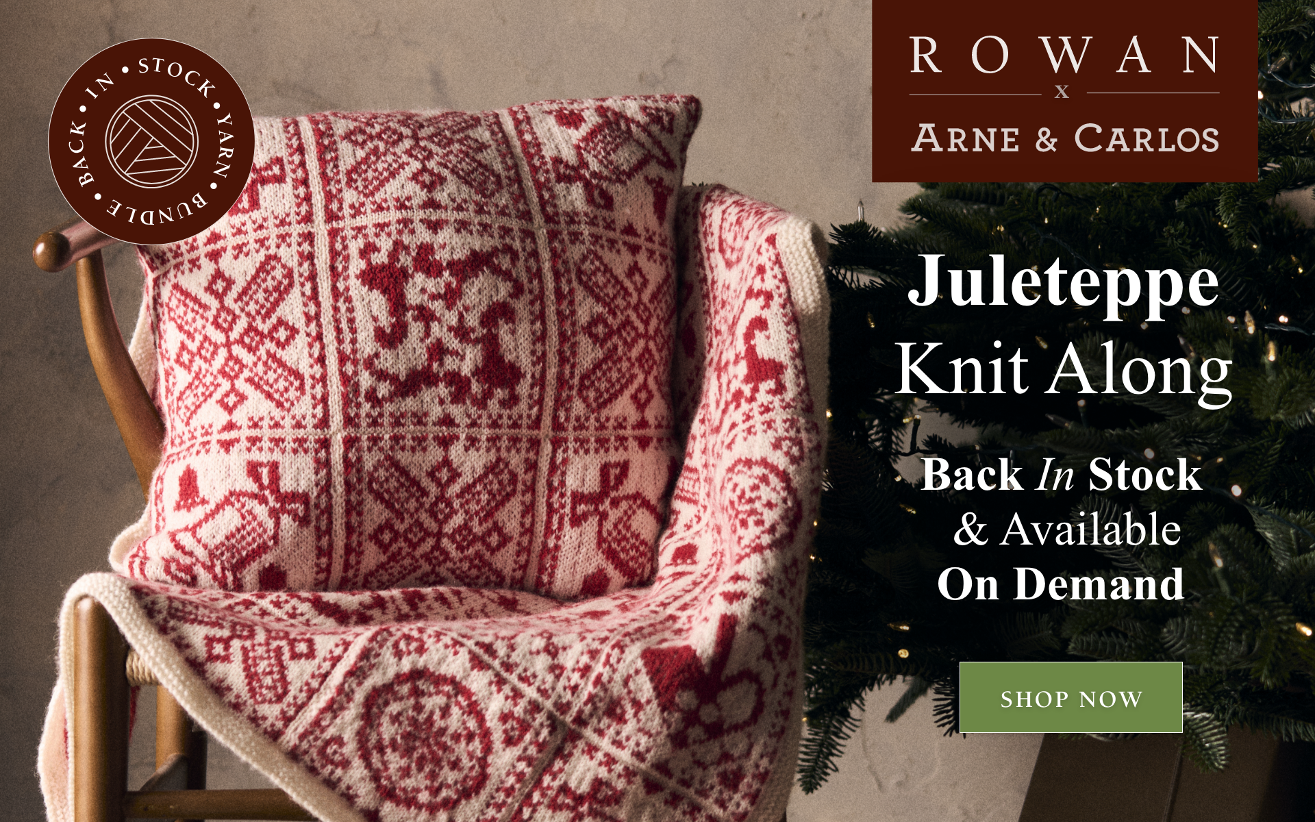 Juleteppe Back In Stock Hero Banner