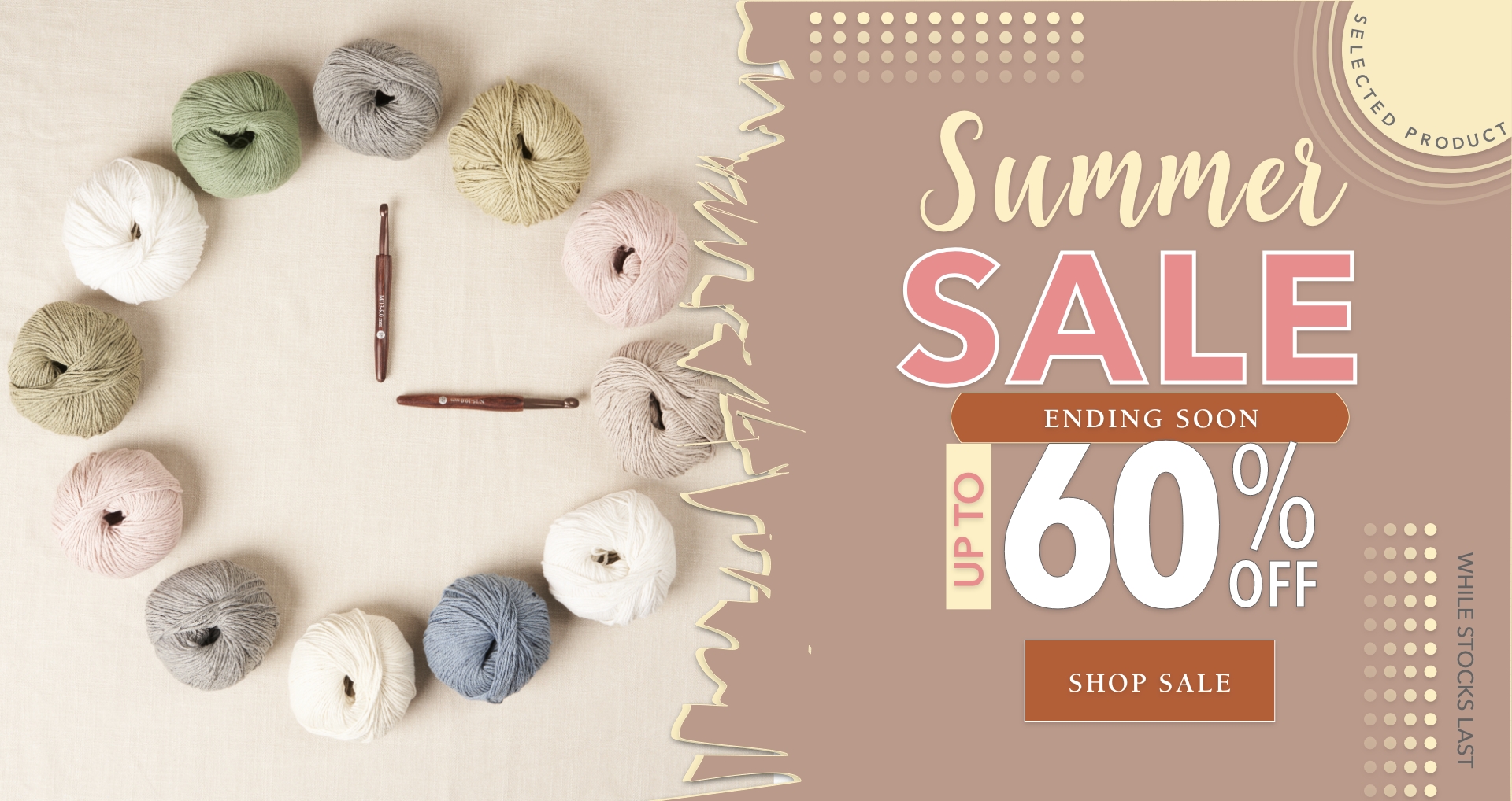 Knitrowan Summer Sale New+Further Reductions HP Banner 1