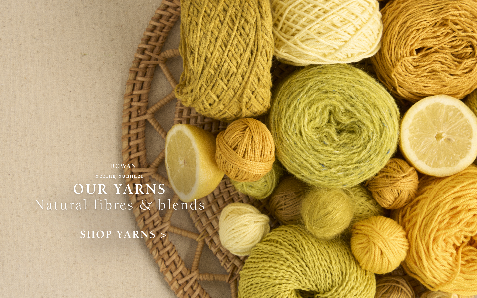 Our Yarns Hello Sunshine Hero Banner