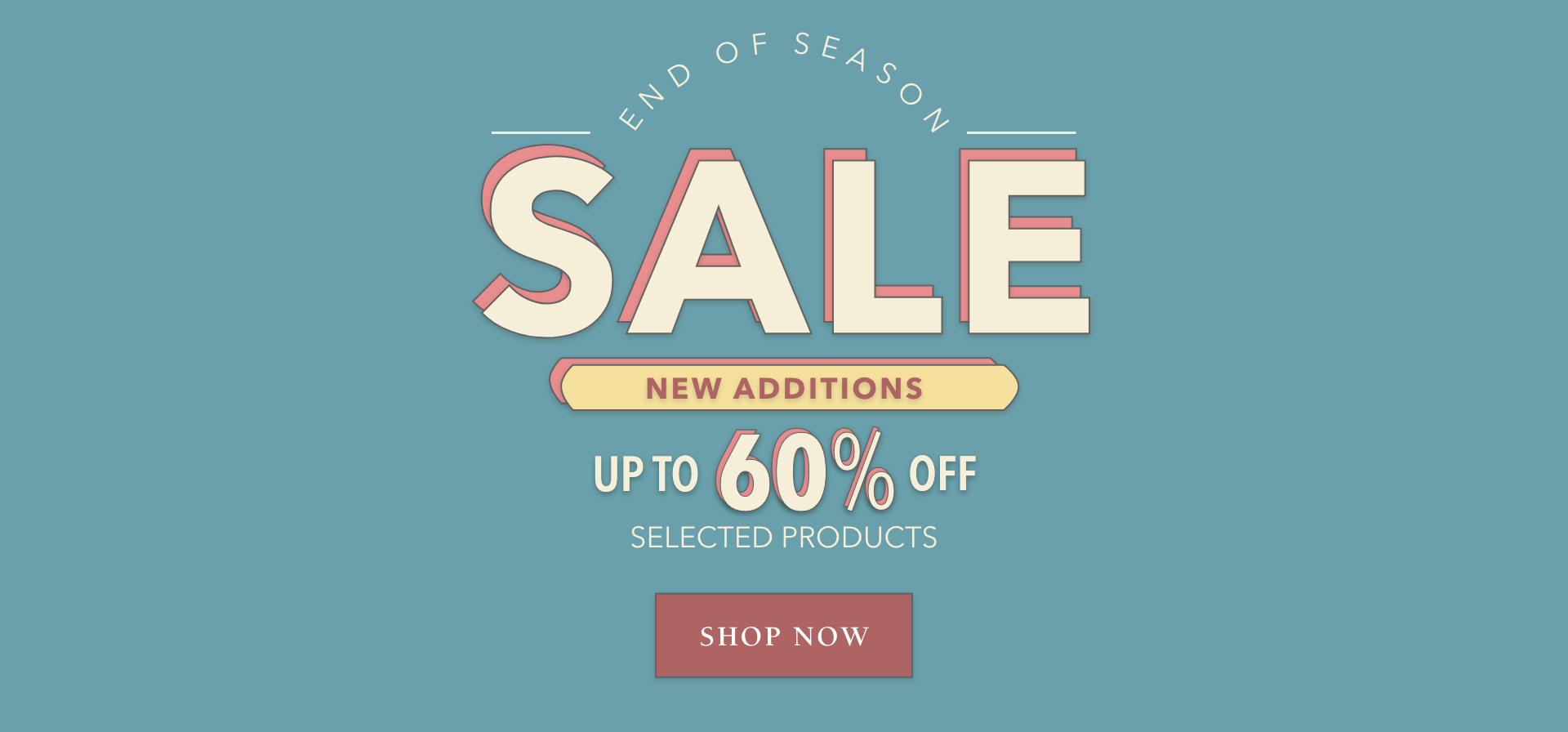 End Of Season Sale New Additions HP Hero Banner