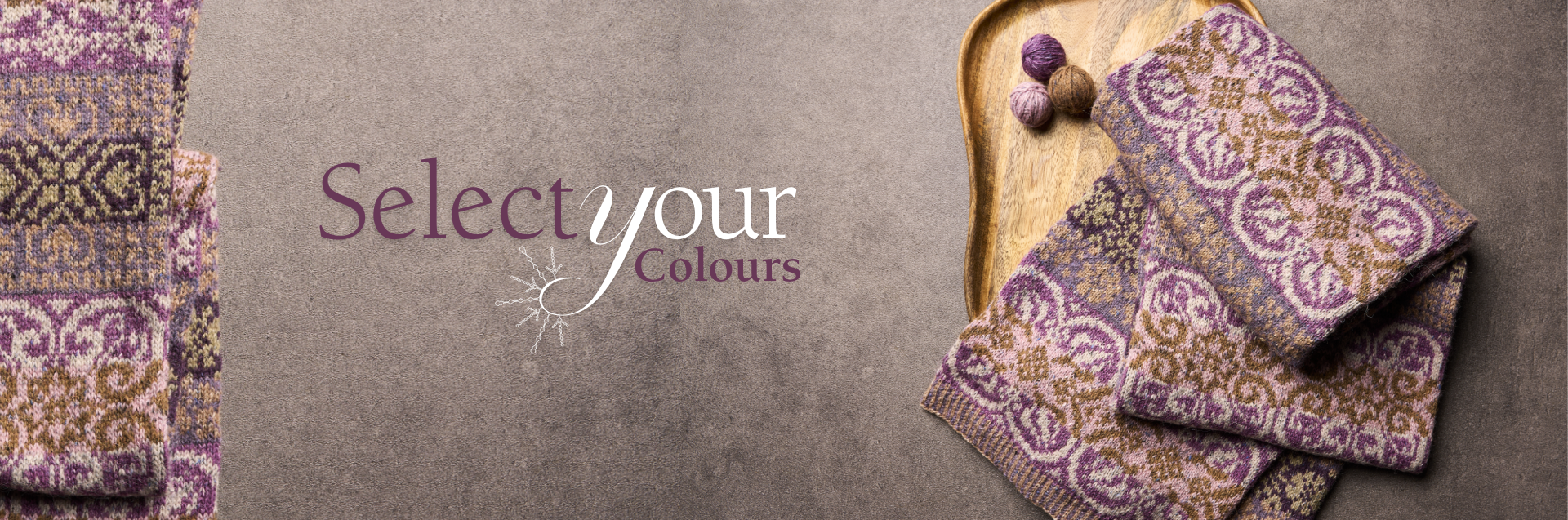 Snowflower Knit Along Select Your Colours Hero Banner