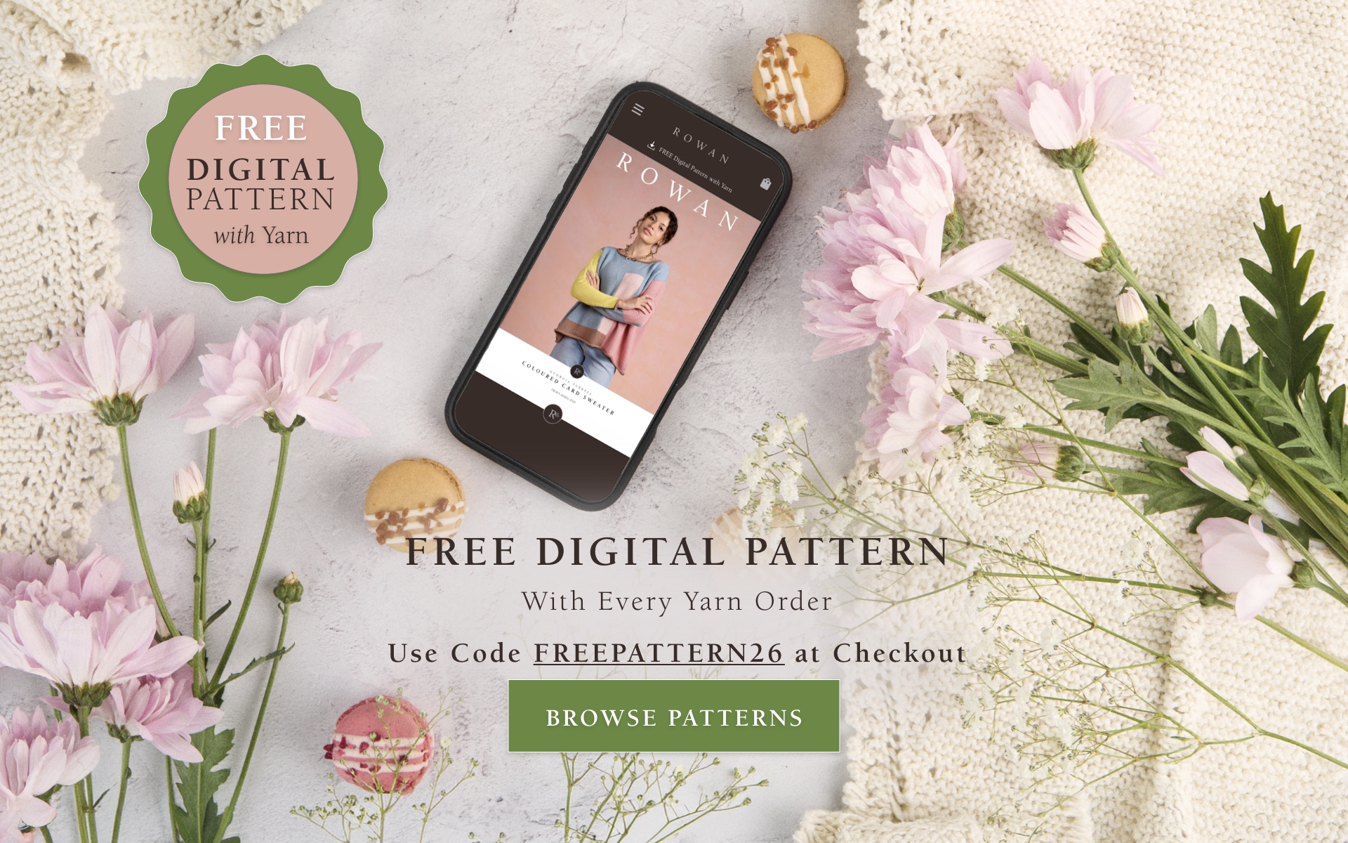 FREE Digital Pattern with Yarn Hero Banner