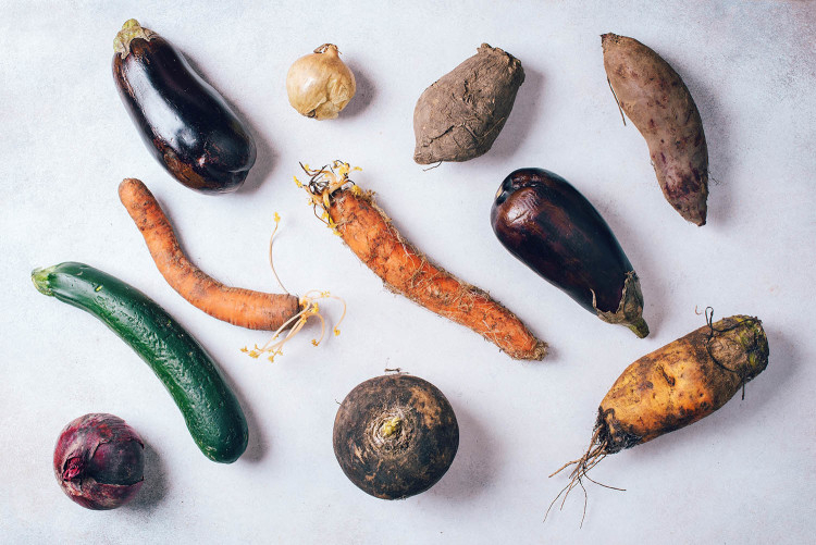 Selection of ugly produce