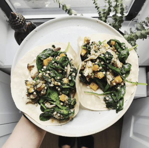 Resized Butternut Squash + Chimichurri Tacos