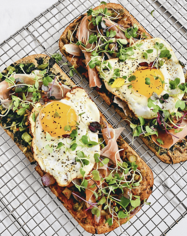 Artichoke + Spinach Prosciutto Flatbread