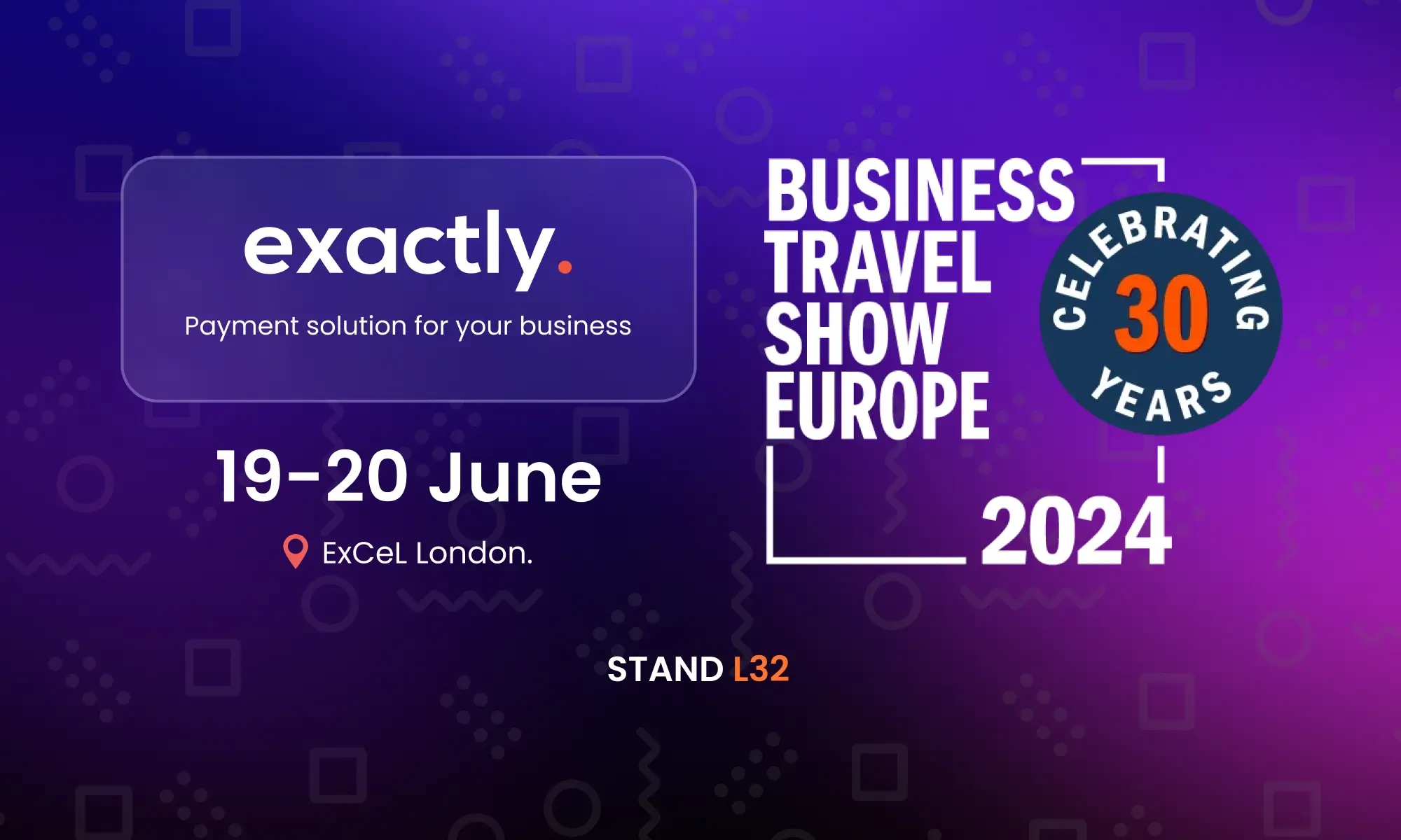 Catch us at Business Travel Show Europe 2024 on stand L32!