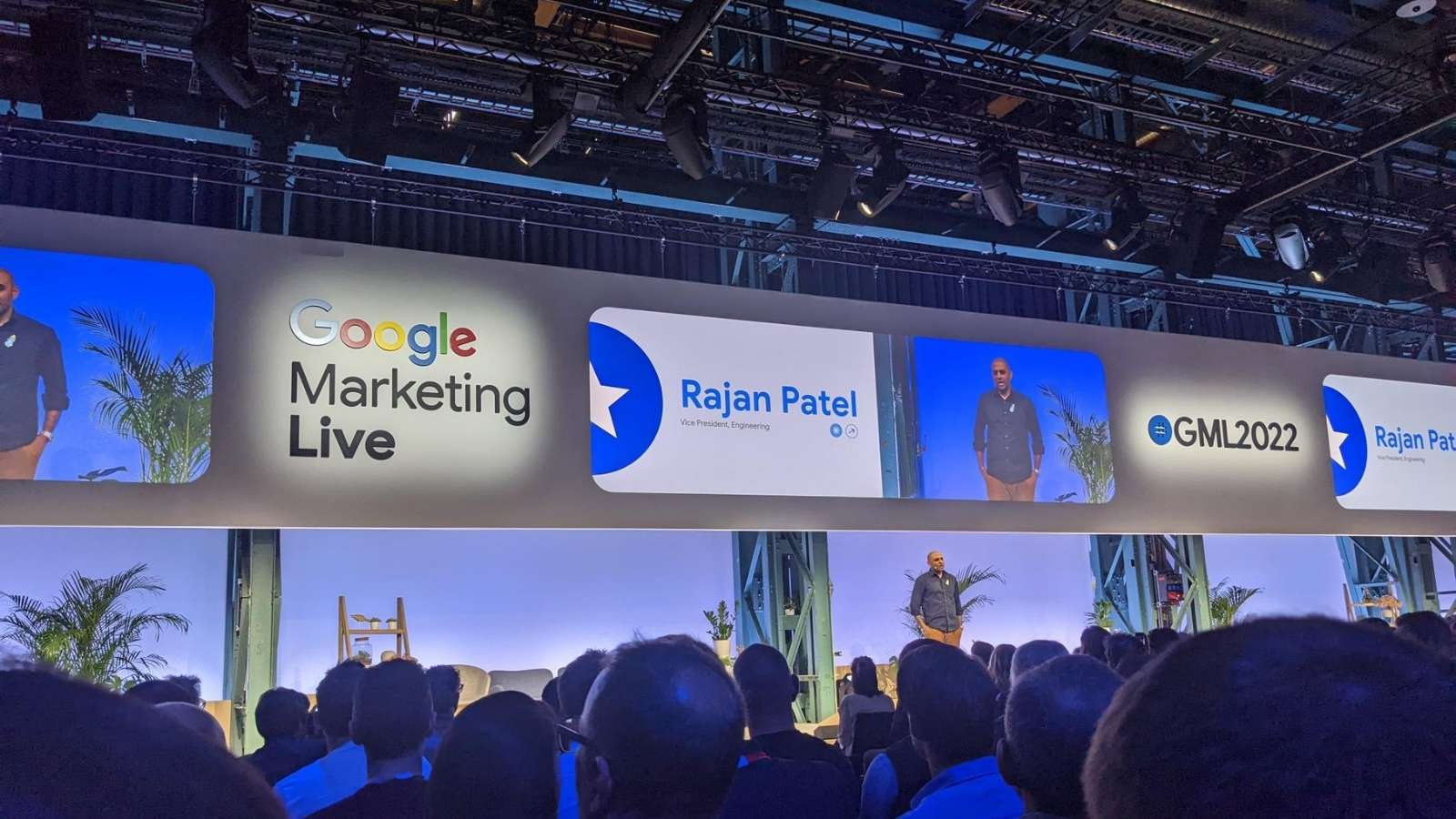 Rajan Patel speaks at Google Marketing Live