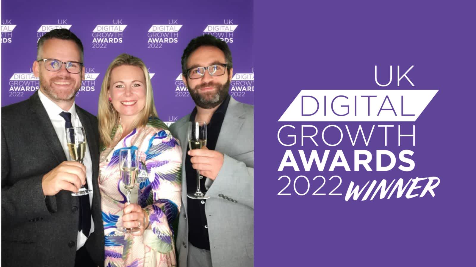 Mike, Jaye and Alex at the Digital Growth Awards