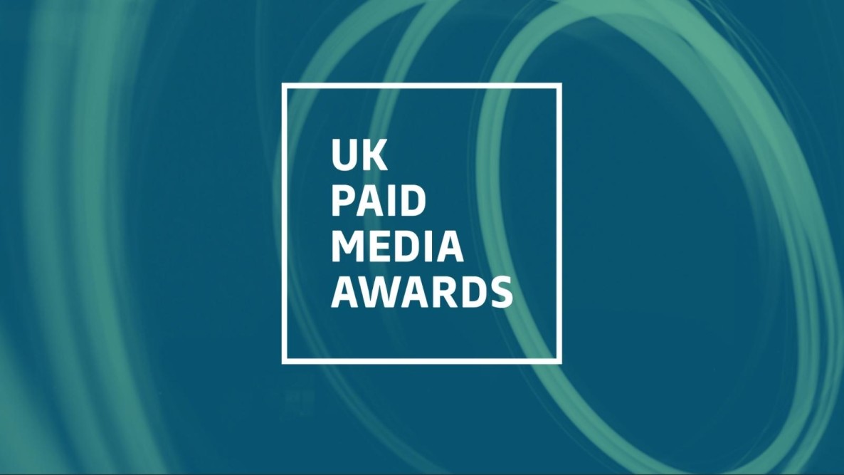 UK Paid Media Awards banner with badge