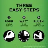 Liquid-Plumr™ Pro-Strength Hair Clog Eliminator 3 easy steps