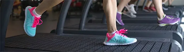 people running on treadmills