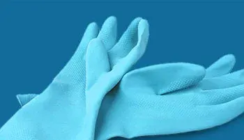 rubber gloves