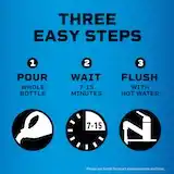 Liquid Plumr™ Pro-Strength Urgent Clog Eliminator 3 easy steps