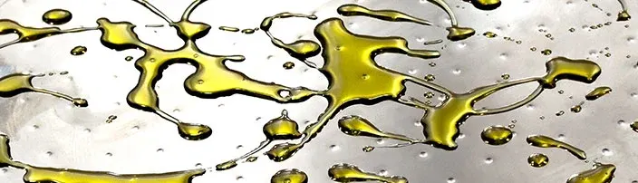 oil in a pan