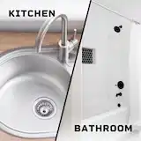 Liquid Plumr™ Pro-Strength Urgent Clog Eliminator works in the kitchen and bathroom