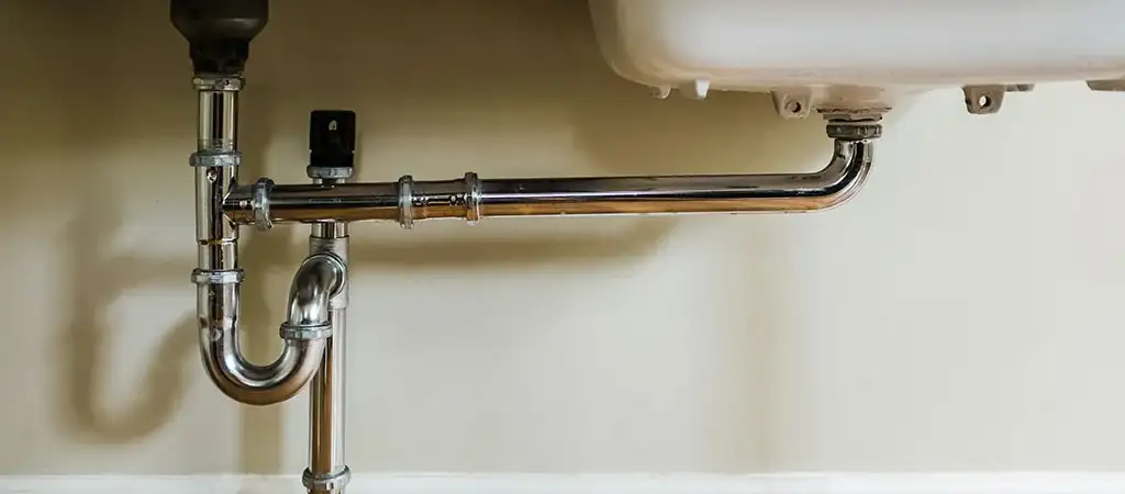 pipes under a sink
