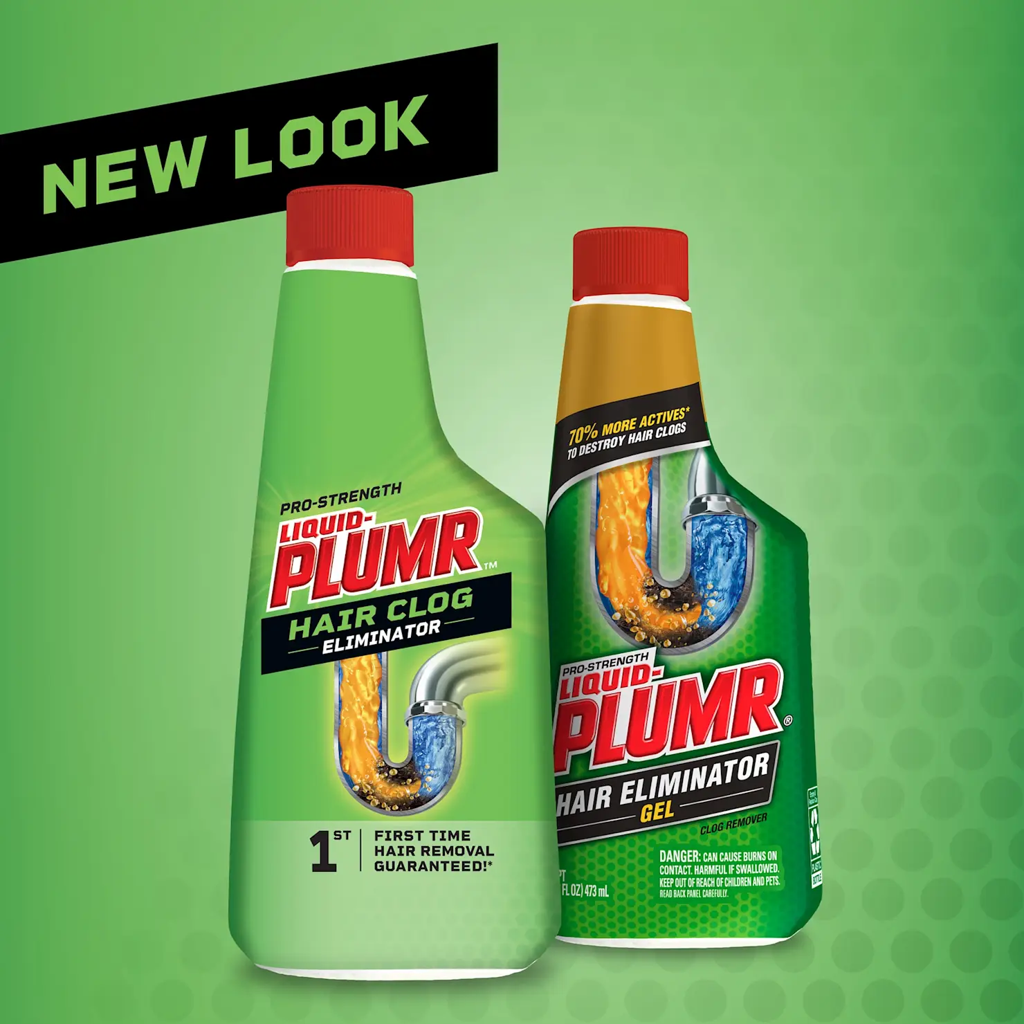 Liquid-Plumr™ Pro-Strength Hair Clog Eliminator New Look