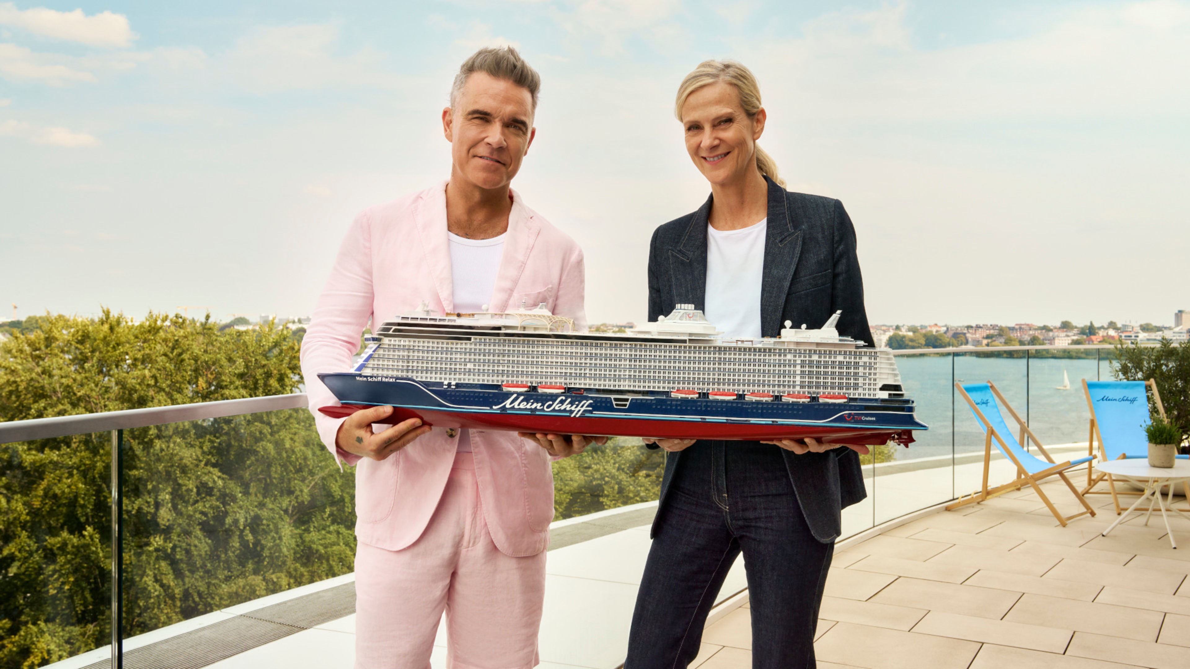 Robbie Williams und Wybcke Meyer