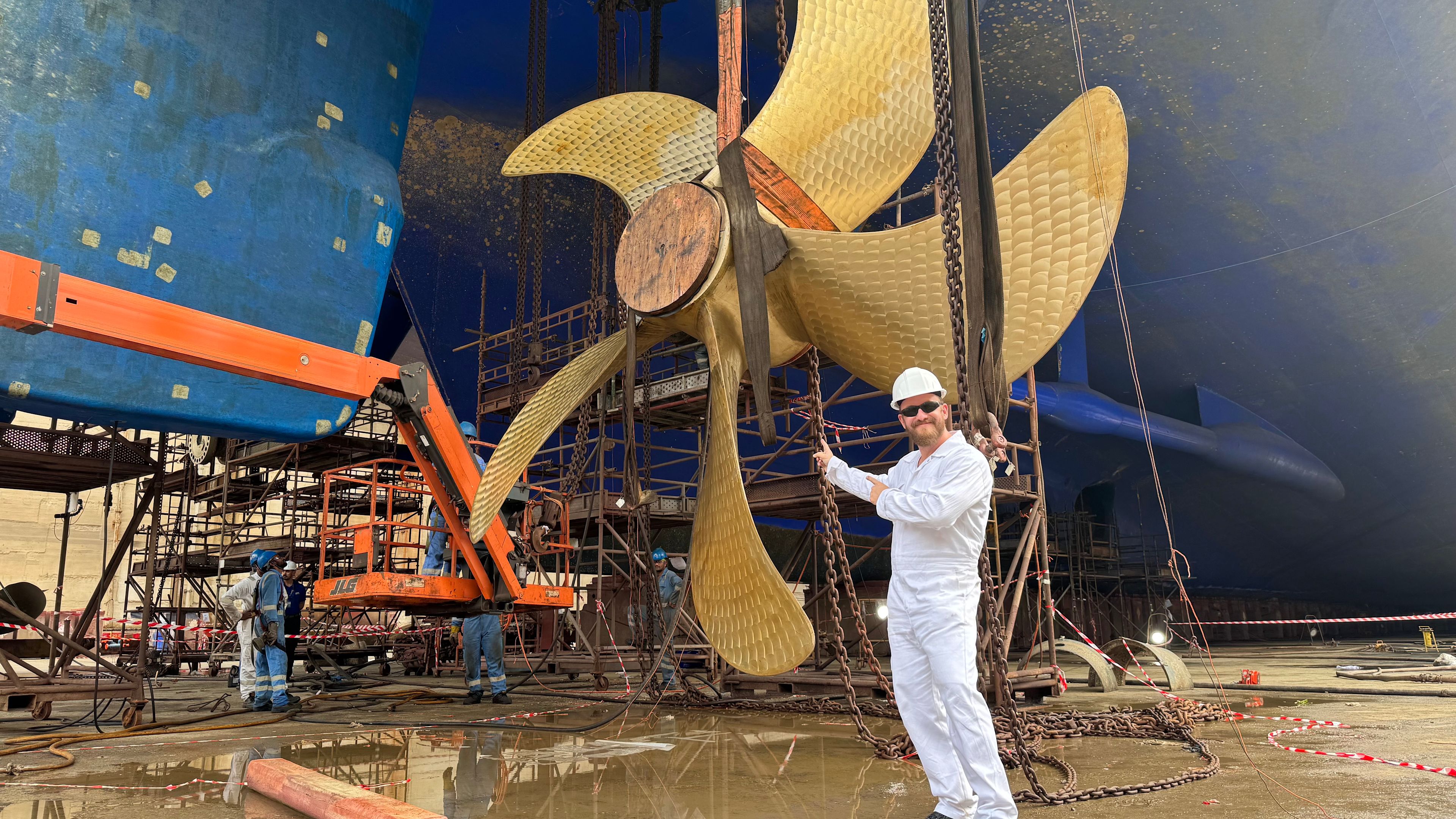 Jan Fortun im Drydock in Dubai