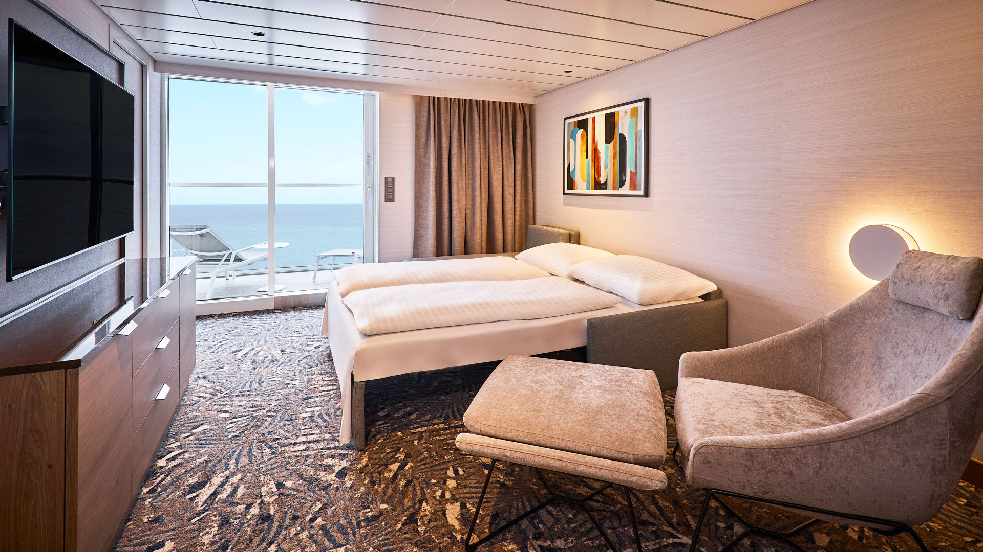 Weitblick Suite auf der neuen Mein Schiff Relax