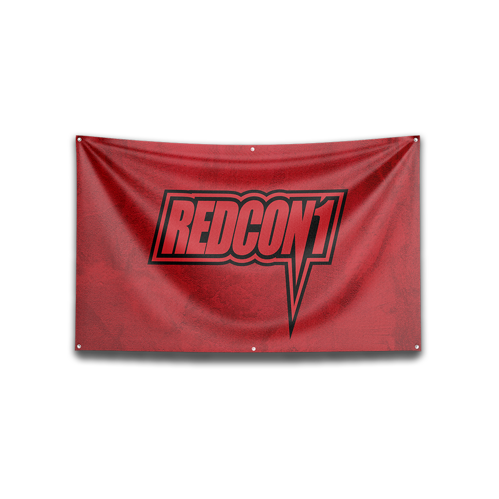 Black On Red Future Flag Banner