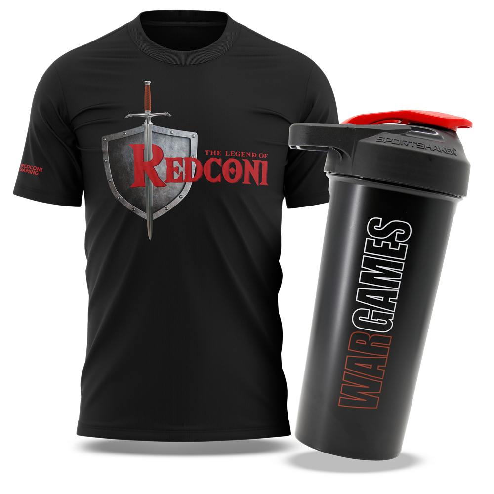 The Legend Of Redcon1 Shirt and Shaker Set