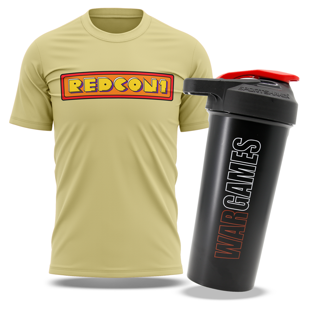 Redcon1 Old School Iconic Shirt and Shaker Set
