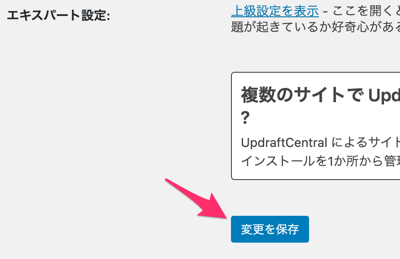 UpdraftPlus Setting Save