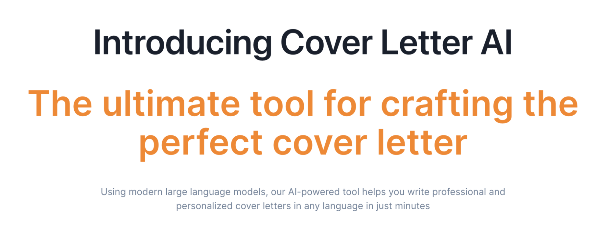 image Cover Letter AI