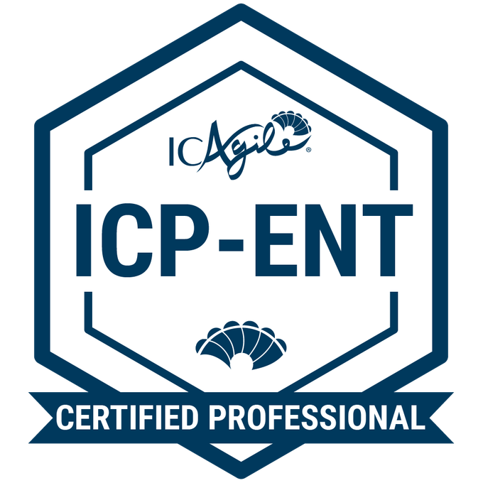 Badge for ICP-ENT Enterprise Agile Coaching