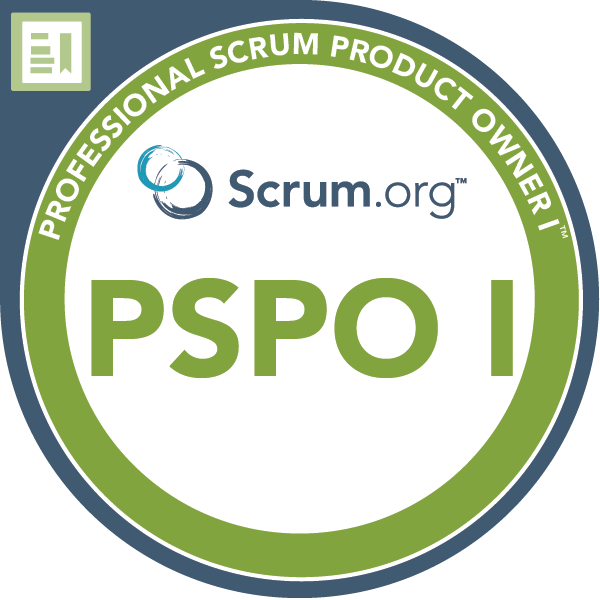Badge for Professional Scrum Product Owner (PSPO I)