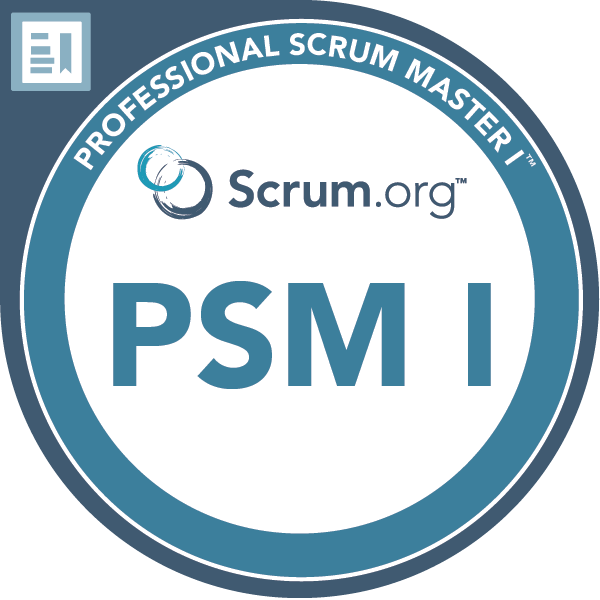 Badge for Professional Scrum Master I (PSM1)