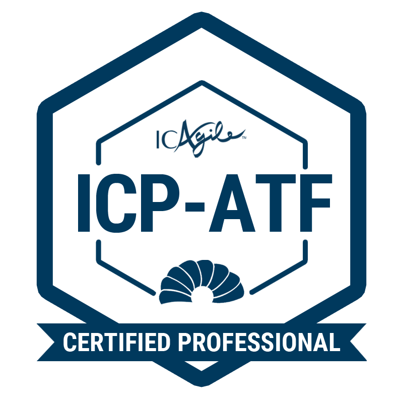 Badge for ICAgile Certified Professional - Agile Team Facilitation (ICC-ATF)
