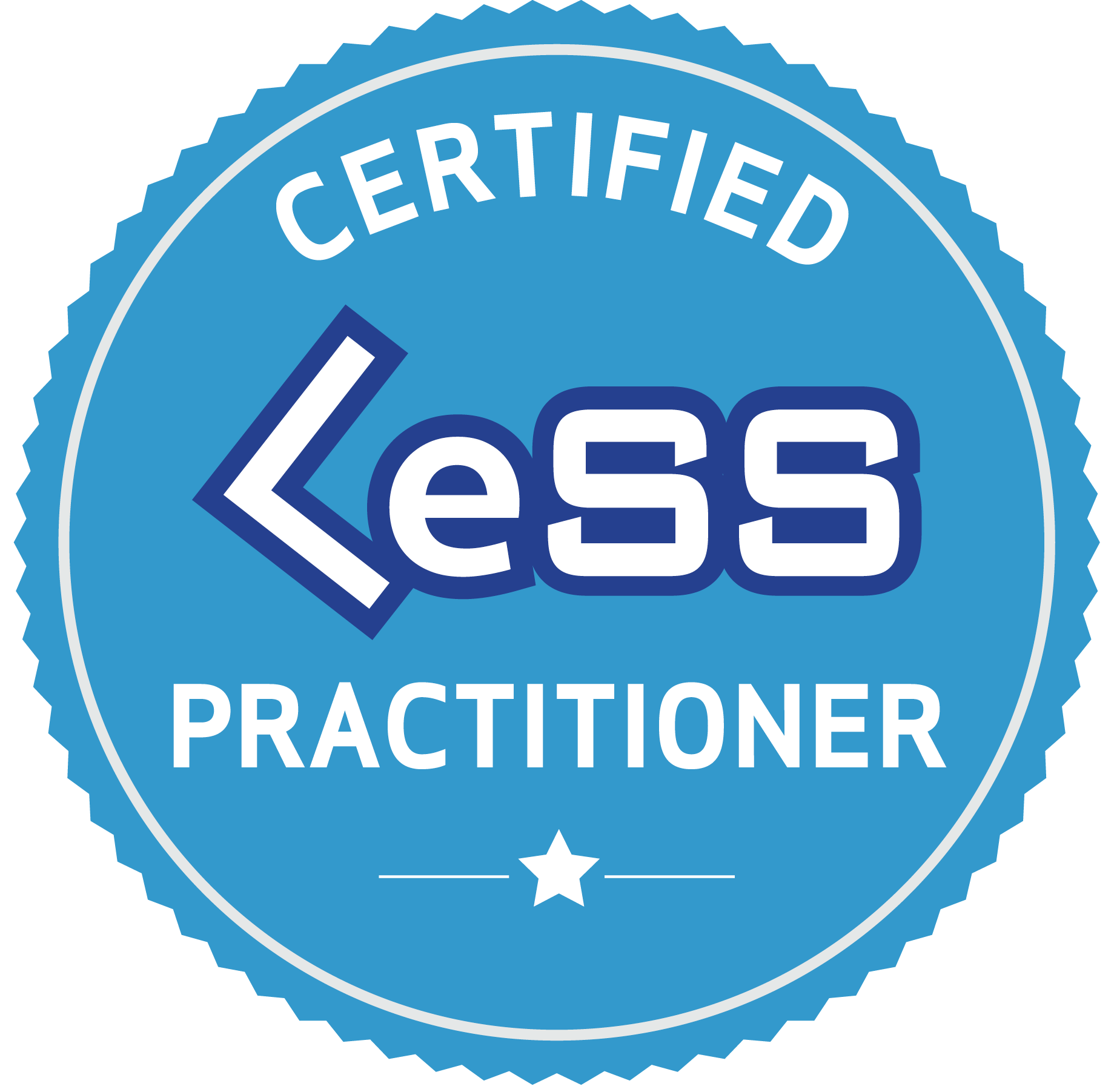 Badge for Certified LeSS Practitioner