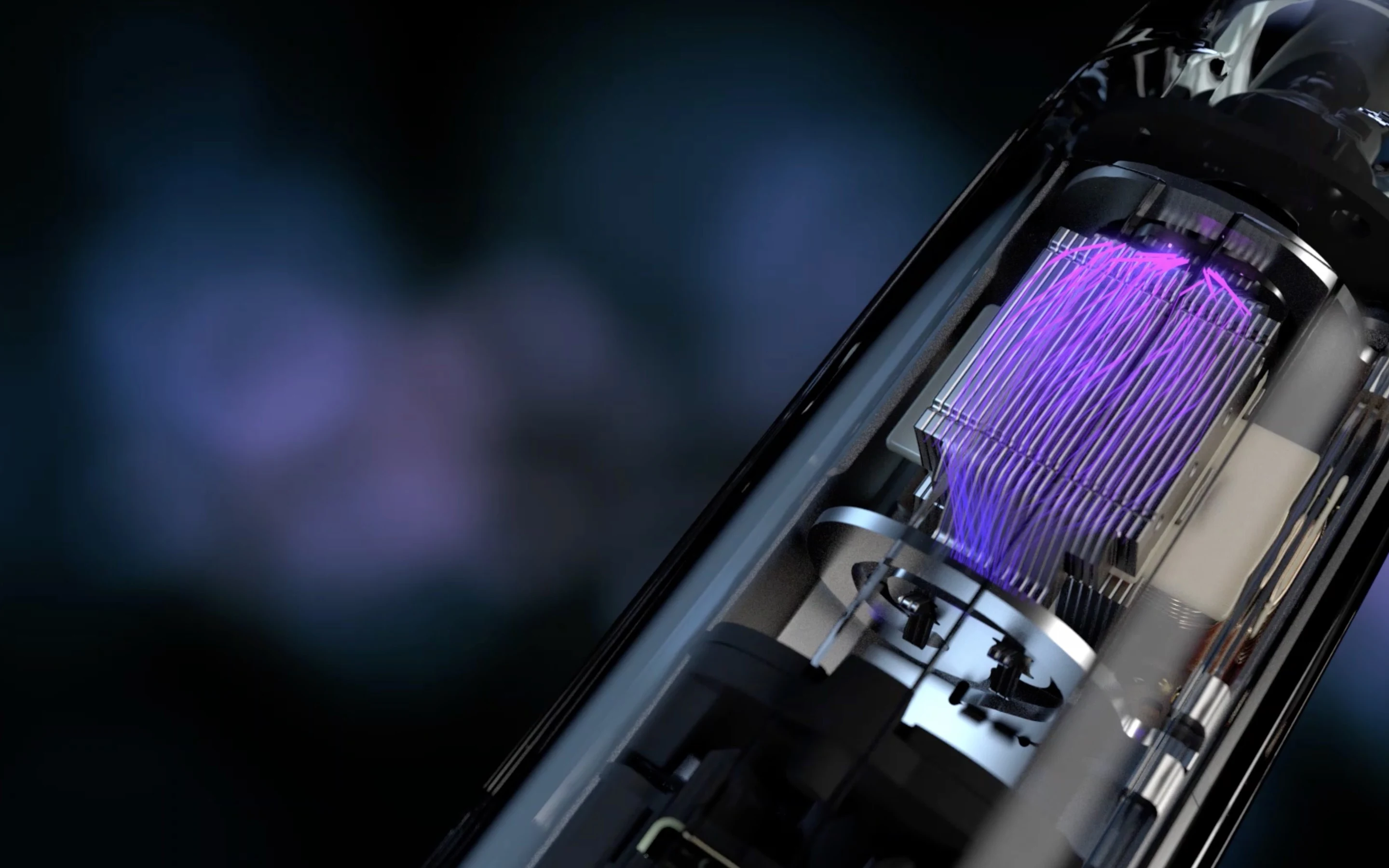 Oral-B iO series toothbrush's magnetic drive (internal view) 