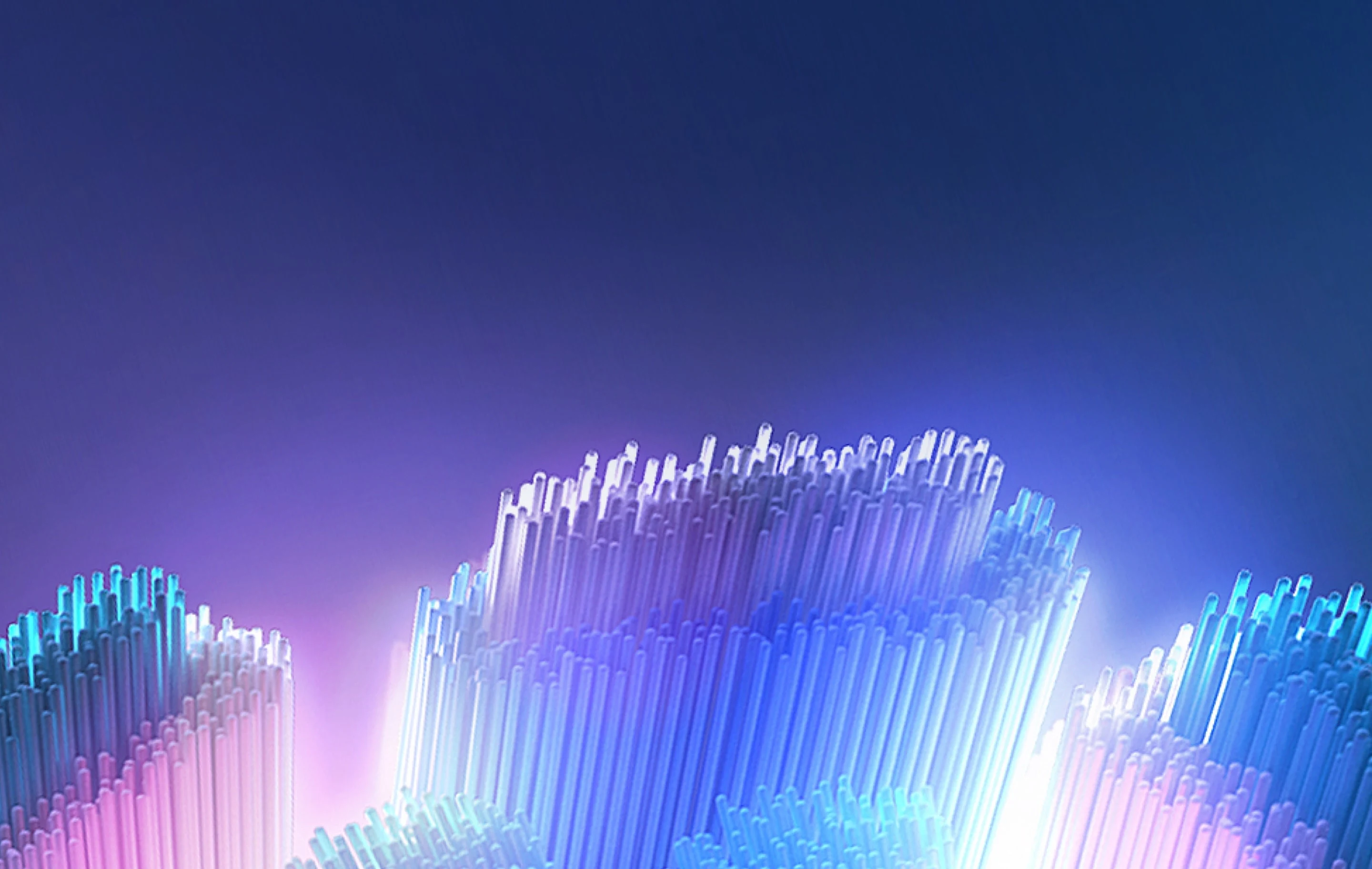 The Oral-B Ultimate Clean replacement brush head's multi-length bristles for thorough cleaning 