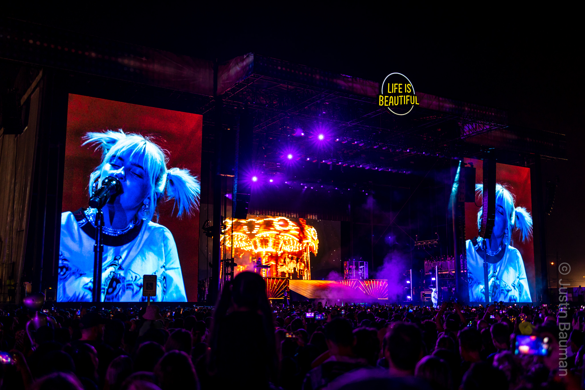 Billie Eilish at Life is Beautiful 2021