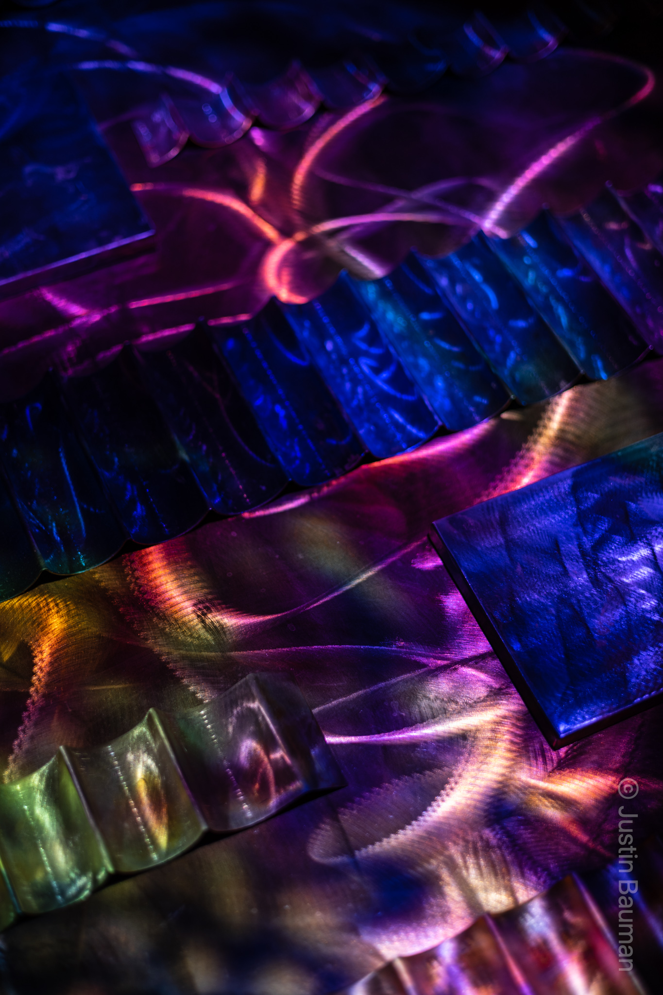 A close up of an old piece of family artwork.