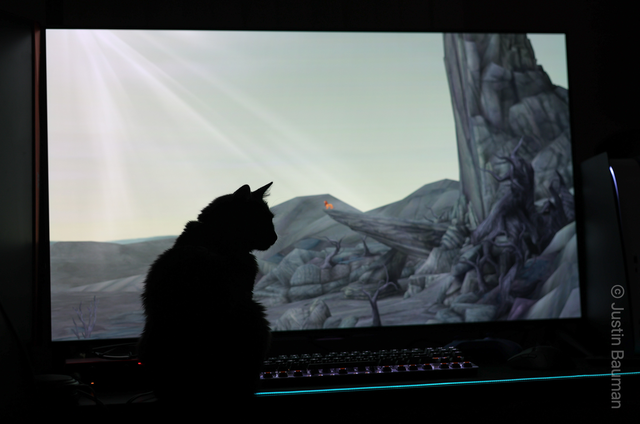 Lilith watching lion king in Kingdom Hearts