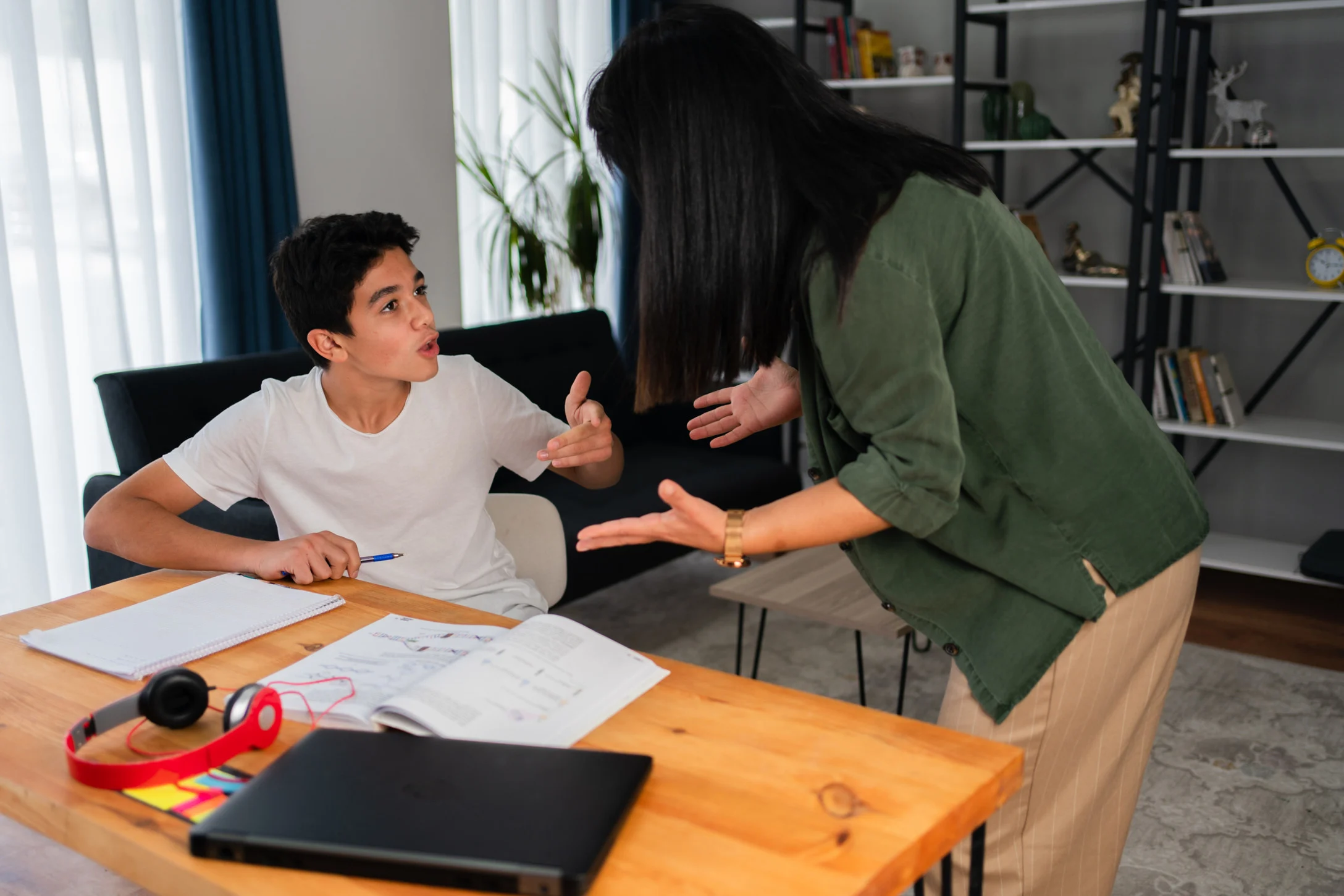 Homework fight