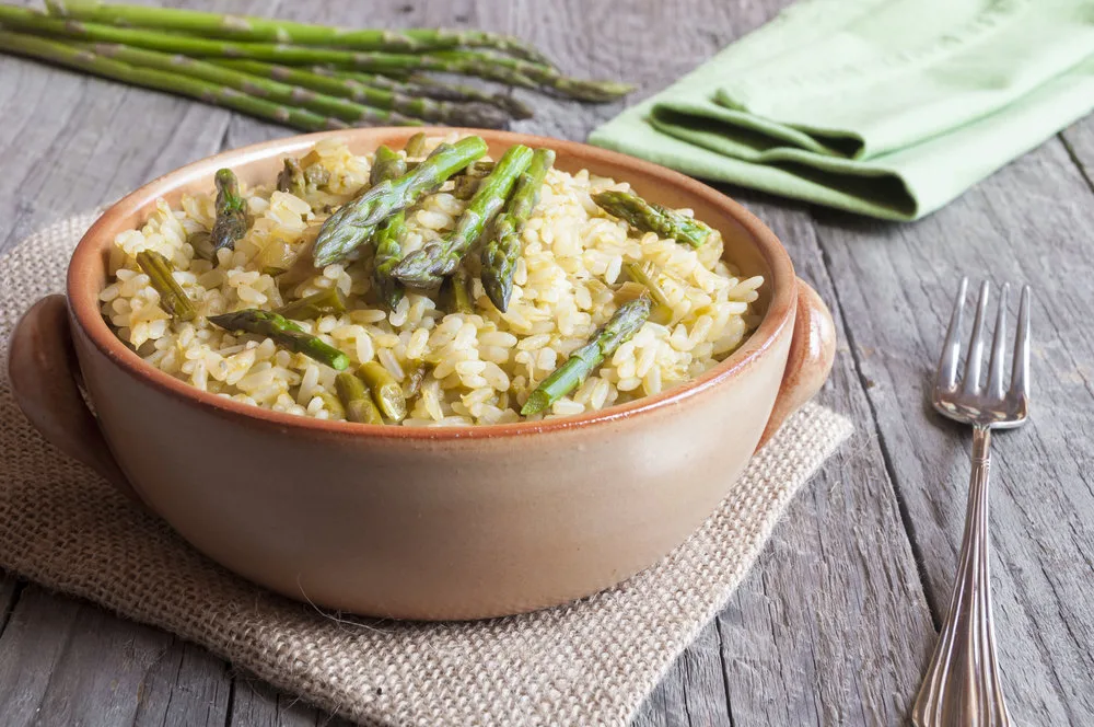 asparagus risotto