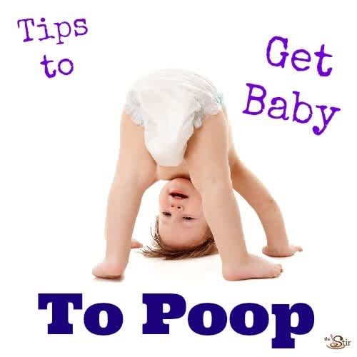 constipated baby poop