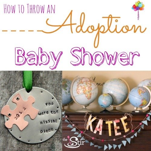 Adoption shower decorations