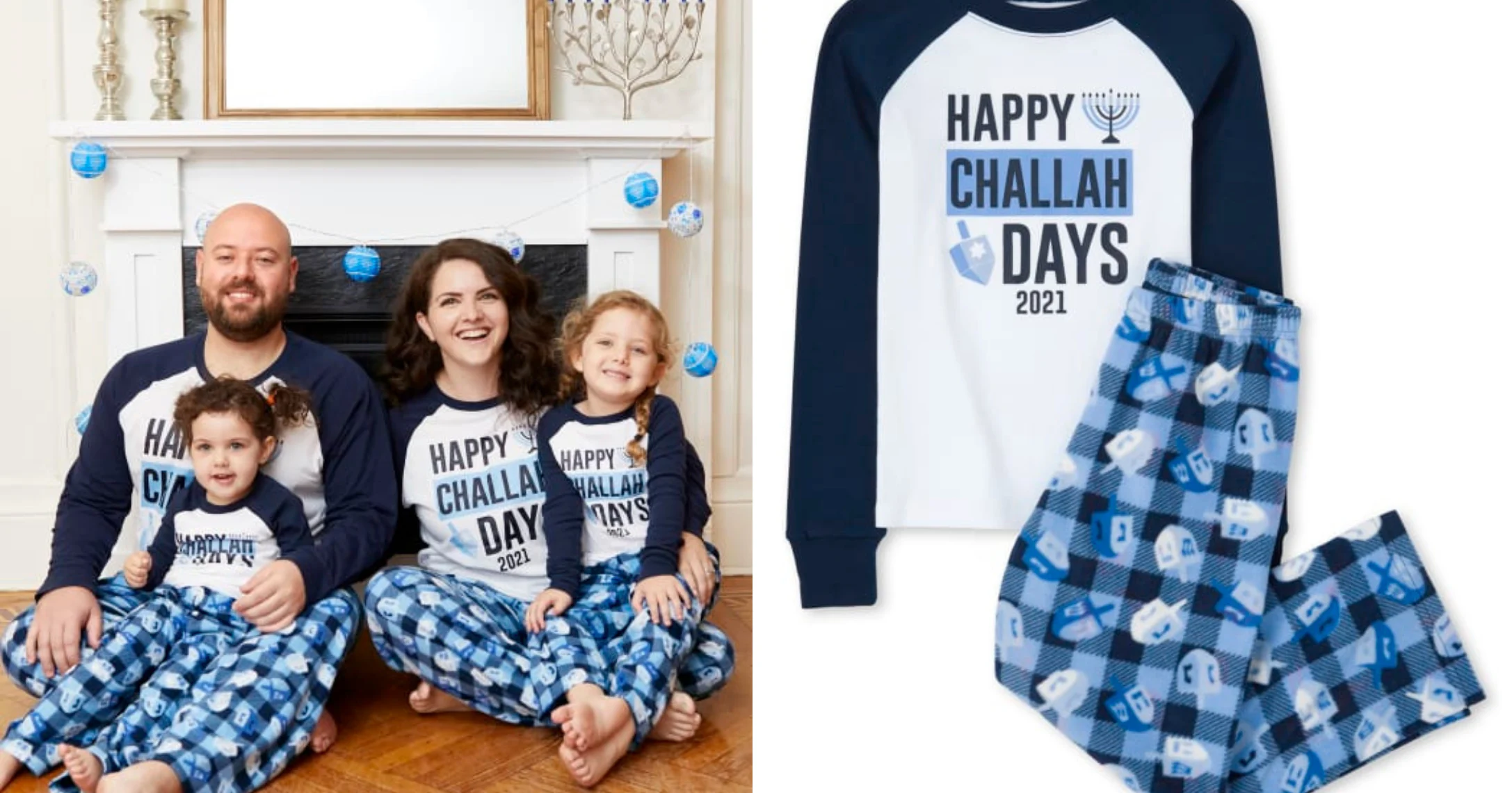 Matching Hanukkah PJs (4)