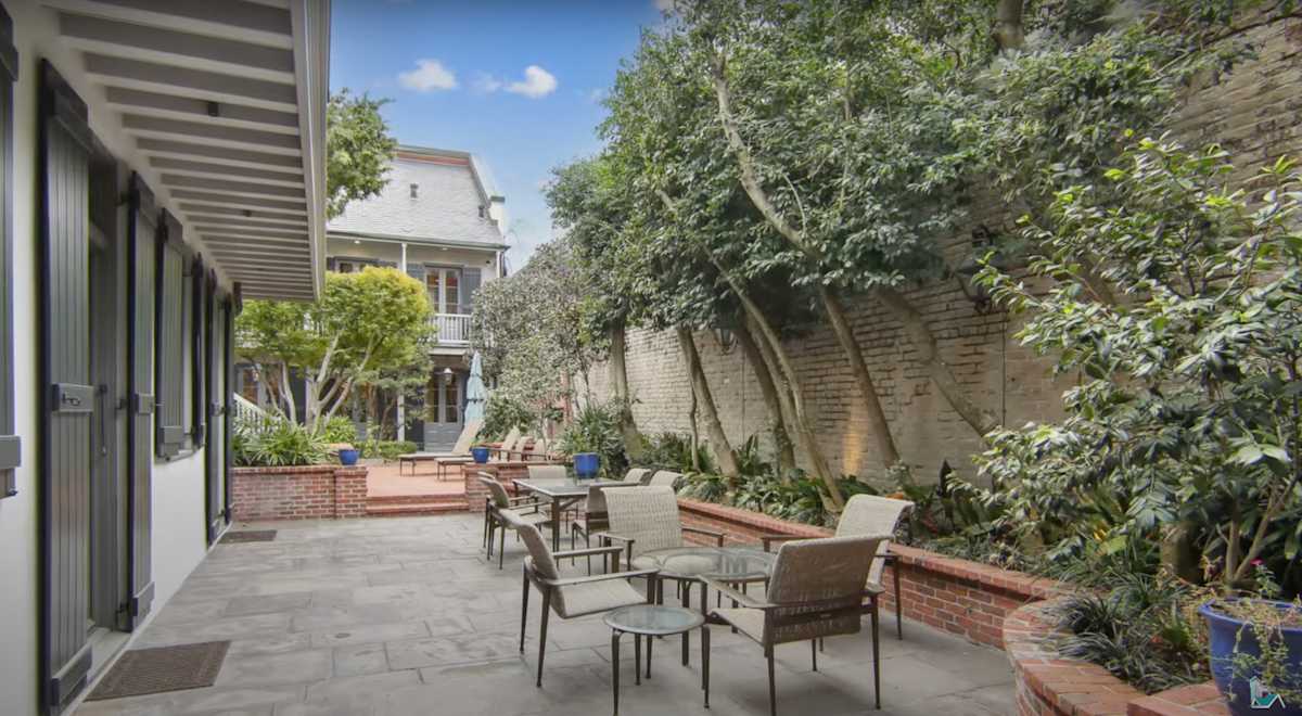 Private New Orleans courtyard Private New Orleans courtyard