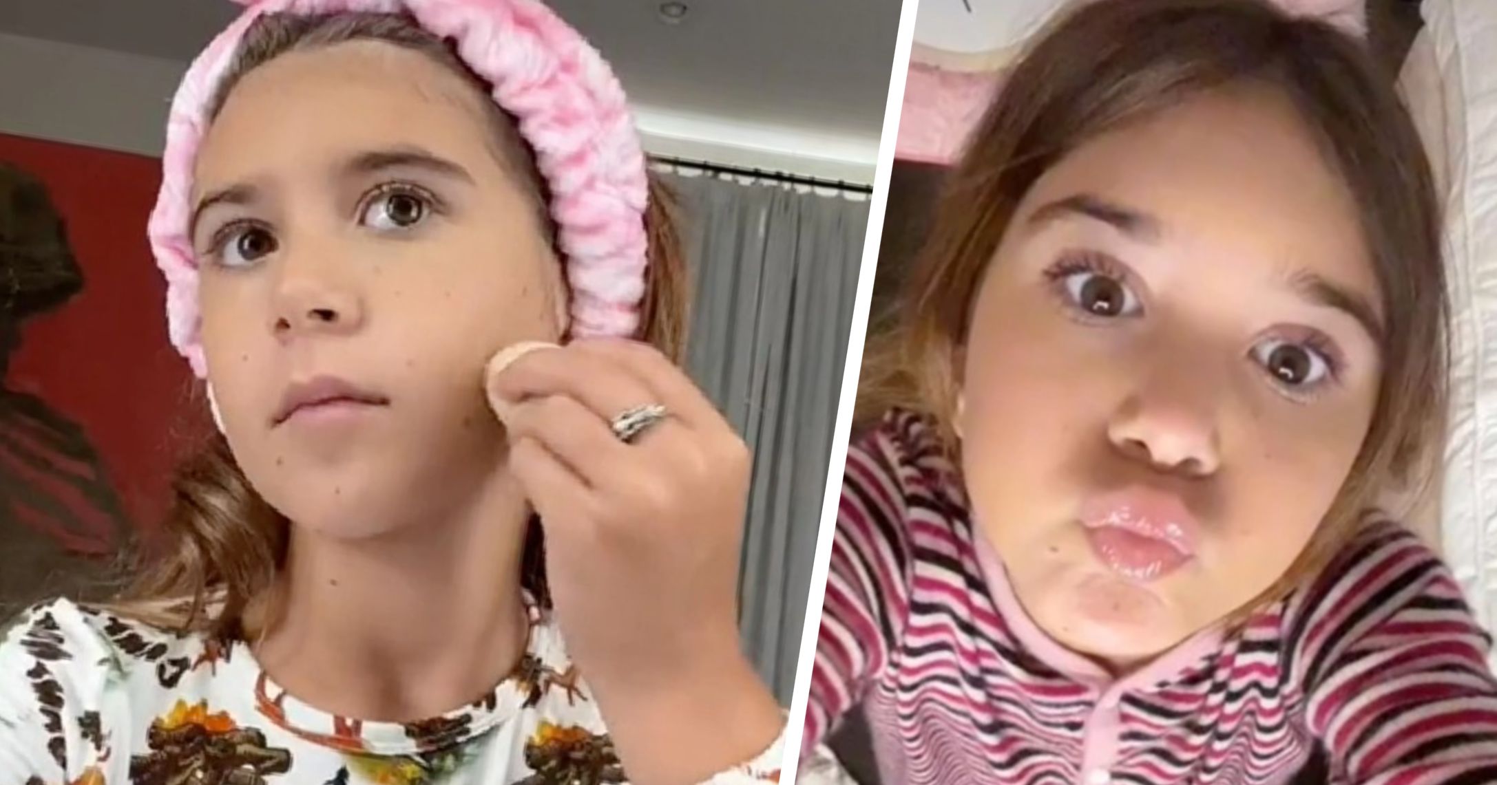 Kourtney Kardashian's 10-Year-Old Shares Full-Face Makeup Routine