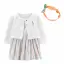 Carter's Carrot Bodysuit Dress & Cardigan Set-placeholder