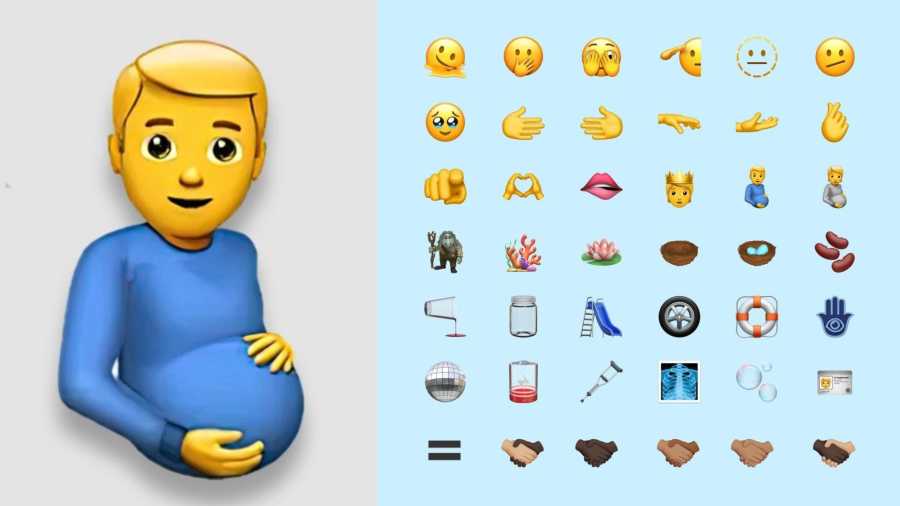 First look at 37 NEW emoji that just arrived on your iPhone – including  'pregnant man' and two VERY naughty icons